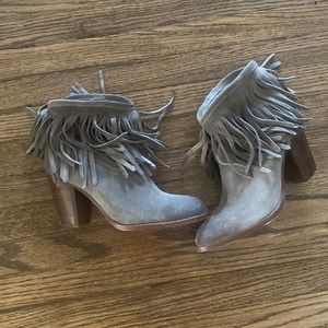 Frye suede fringe Llana Bootie